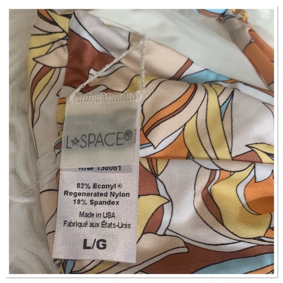 NWT L*Space Bikini Swimsuit Ringo Top Nancy Lee Bottoms Eco Chic Soulshine M/L - Picture 9 of 15